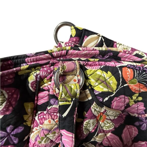 Vera Bradley retired pattern Purple Punch Shoulder Bucket bag. - Picture 5 of 8